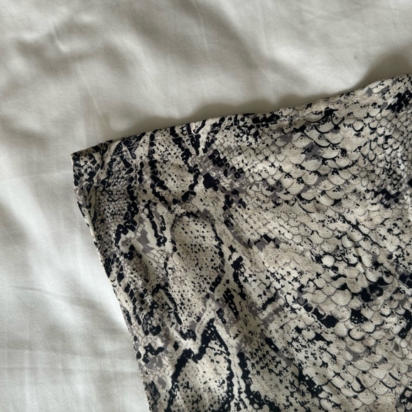Reformation Snake Skin Mini Skirt - Picture 3 of 6